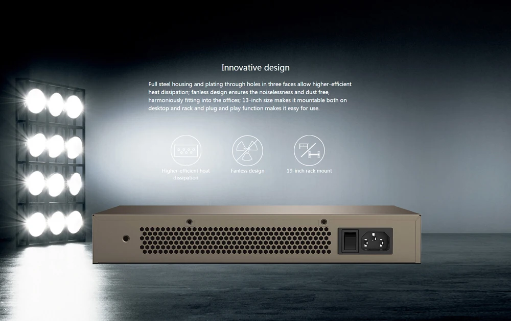 Tenda TEG1024D 24 порта Gigabit Ethernet Switch, 10/100/1000Mpbs Ethernet сетевой коммутатор, Auto MDI/MDIX