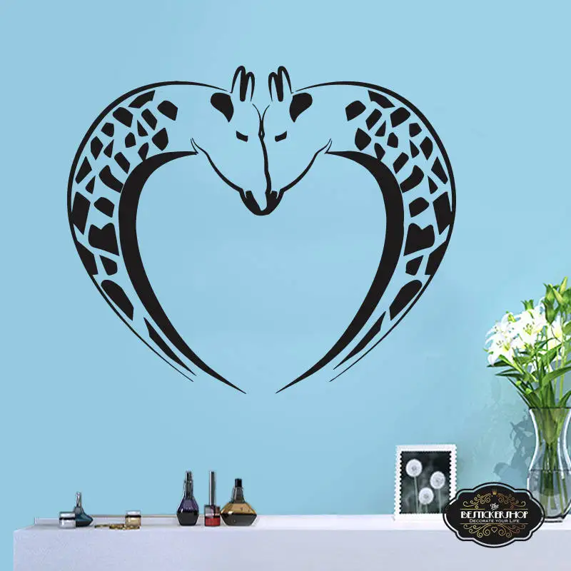 

Hand made wall stickerAfrican Wall Decal African Wild Pride Animals Giraffe Decal Designs Art Office Home Decoration A3-002