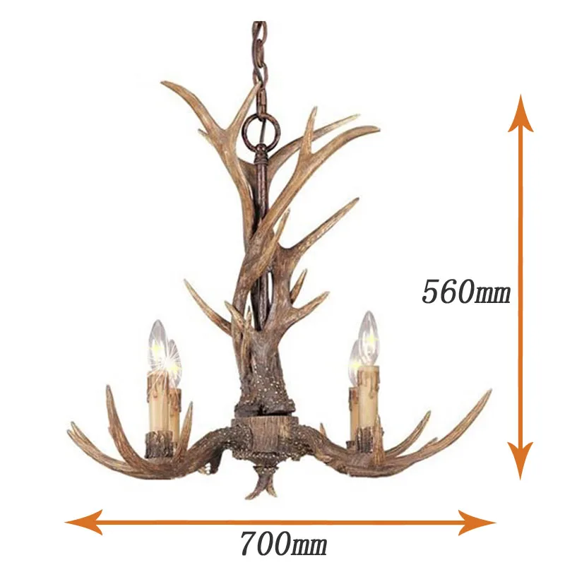 Потолочные светильники в Европейском стиле 4 головки E14 110 240 В|chandelier lighting|antler