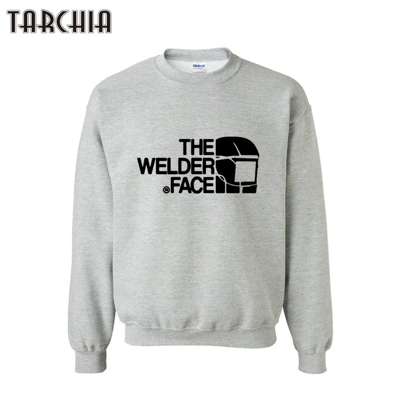 

TARCHIA Mens Hooded Hoodies 2018 THE WELDER FACE Print Sweatshirt Mens Pullover Hoodies Clothes Man Hoodies Tracksuits