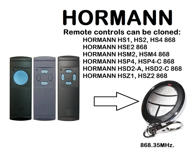 HORMANN HSE2 868 пульт дистанционного управления Дубликатор 868,35 МГц
