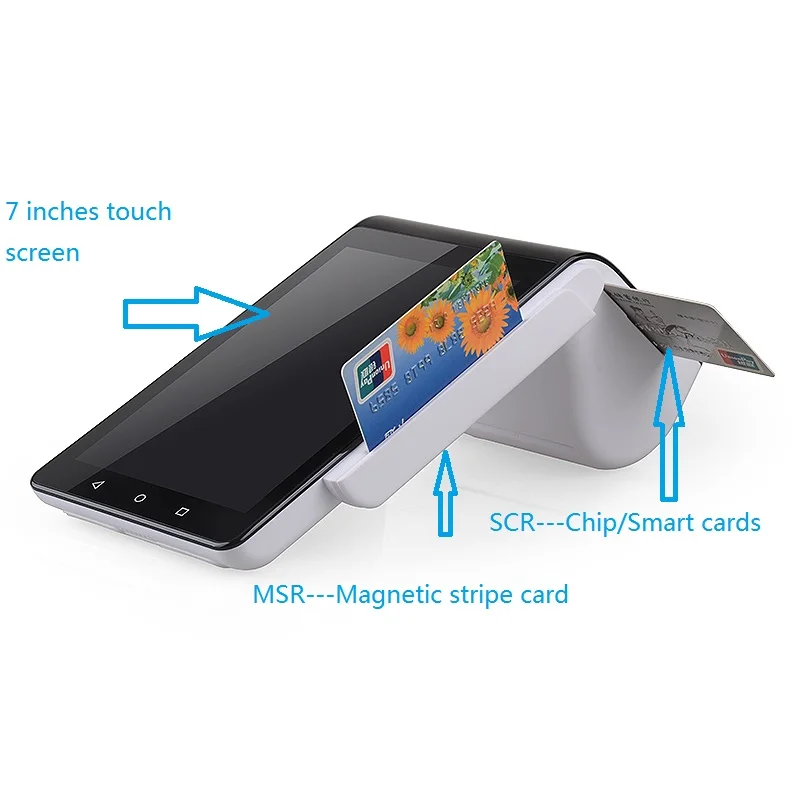 Wifi pos система все в одном терминал PT-7003 с android 7 ''планшет | Компьютеры и офис