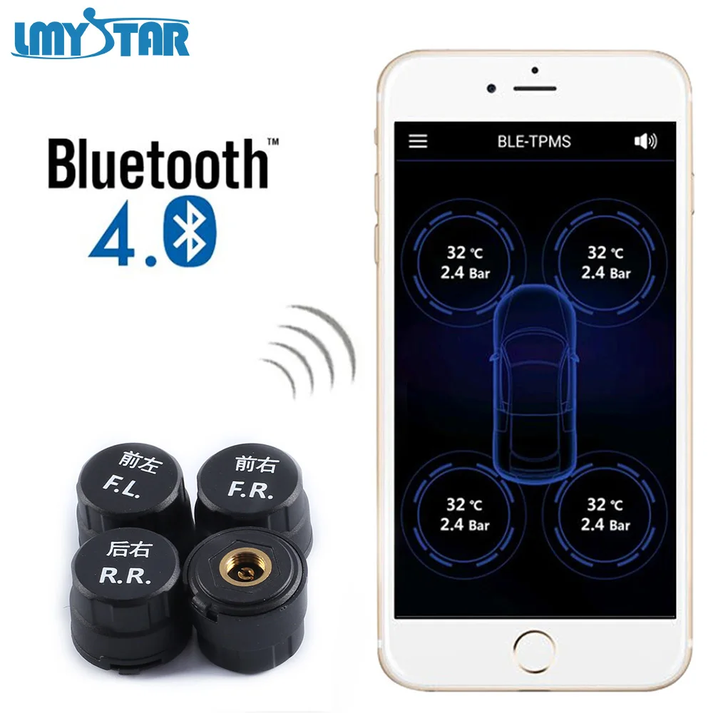 Lmystar Беспроводной мобильный телефон приложение Bluetooth TPMS шин Давление Мониторы