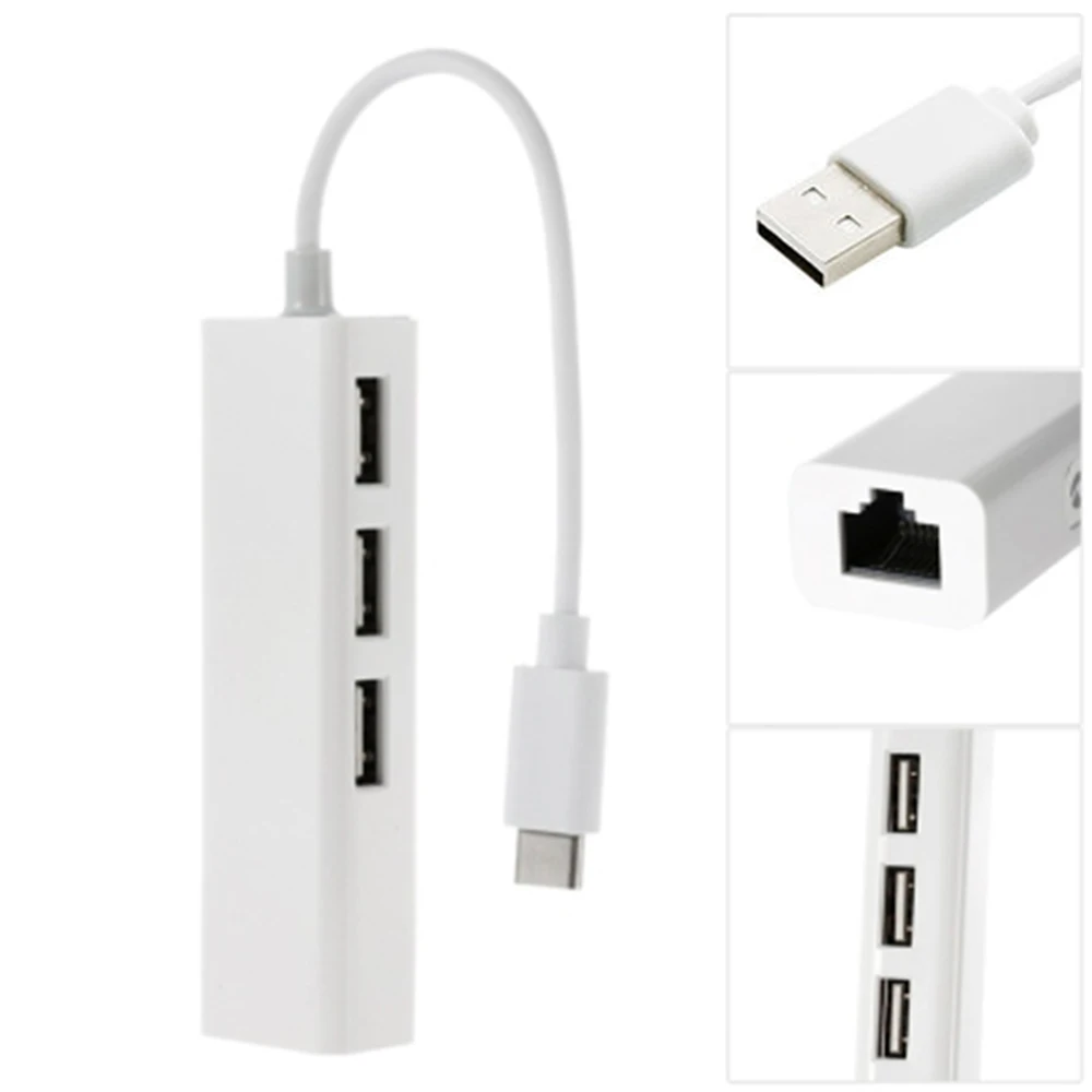Rovtop USB 100 мегабит Ethernet адаптер 10/100 Мбит/с концентратор 2 0 Lan Проводная сетевая