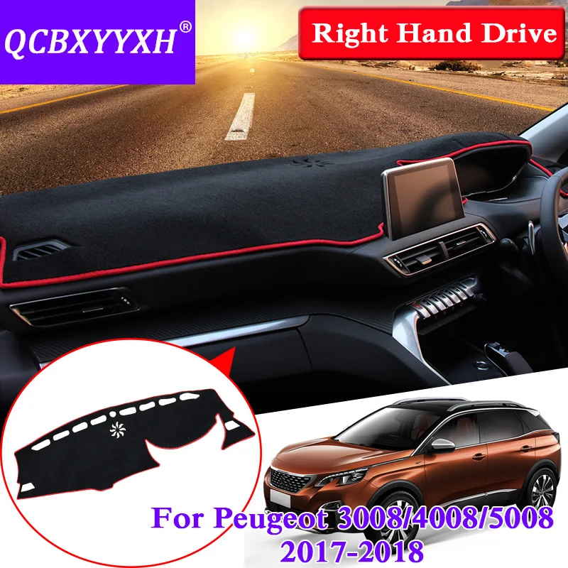 QCBXYYXH для Peugeot 3008 4008 5008 2017 2018 приборная доска RHD защитный коврик интерьера Накладка