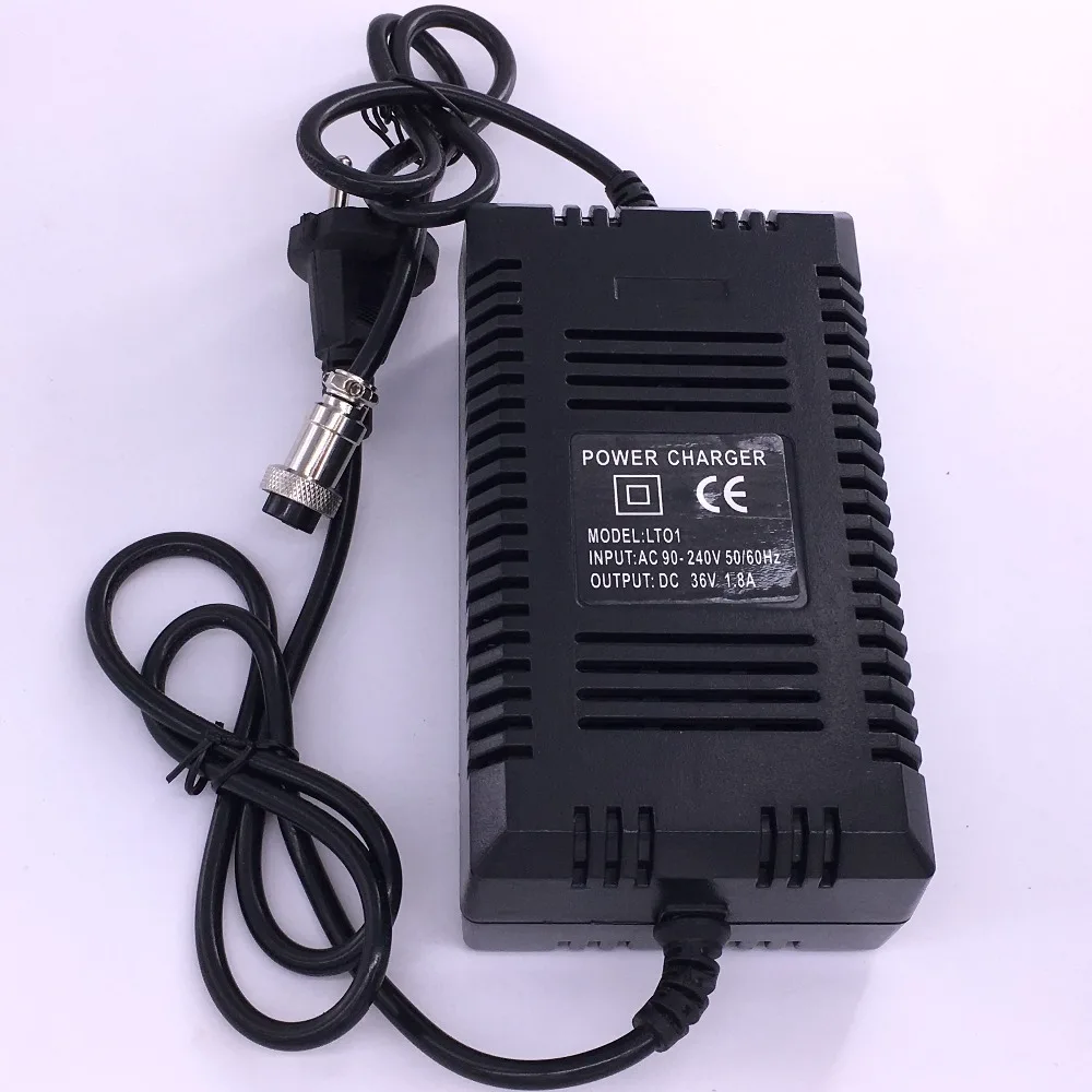 Стандарт ЕС 36 V 2A зарядное устройство для электрических скутеров 3 контактный штепсельная вилка XLR гель свинцово-кислотная умная Зарядка питания 1.6A-2.0A 36 V для 12AH 14AH