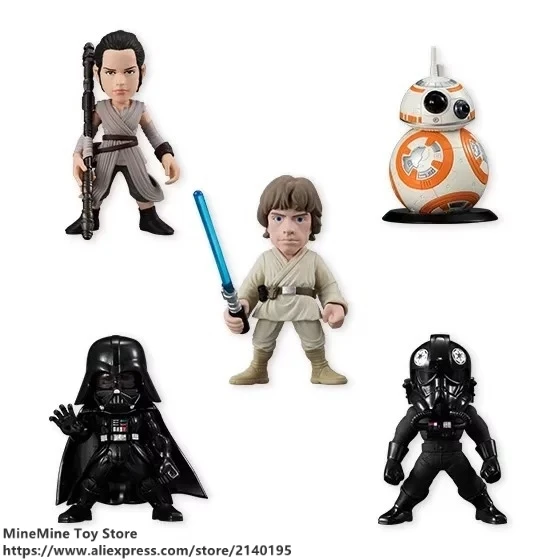 DISNEY Star Wars 5 шт./компл. солдат Люк Скайуокер BB 8 фигурка осанка коллекция украшений
