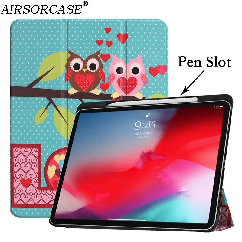 Чехлы из искусственной кожи с рисунком в виде ручки для Apple iPad Pro 11 2018 чехол