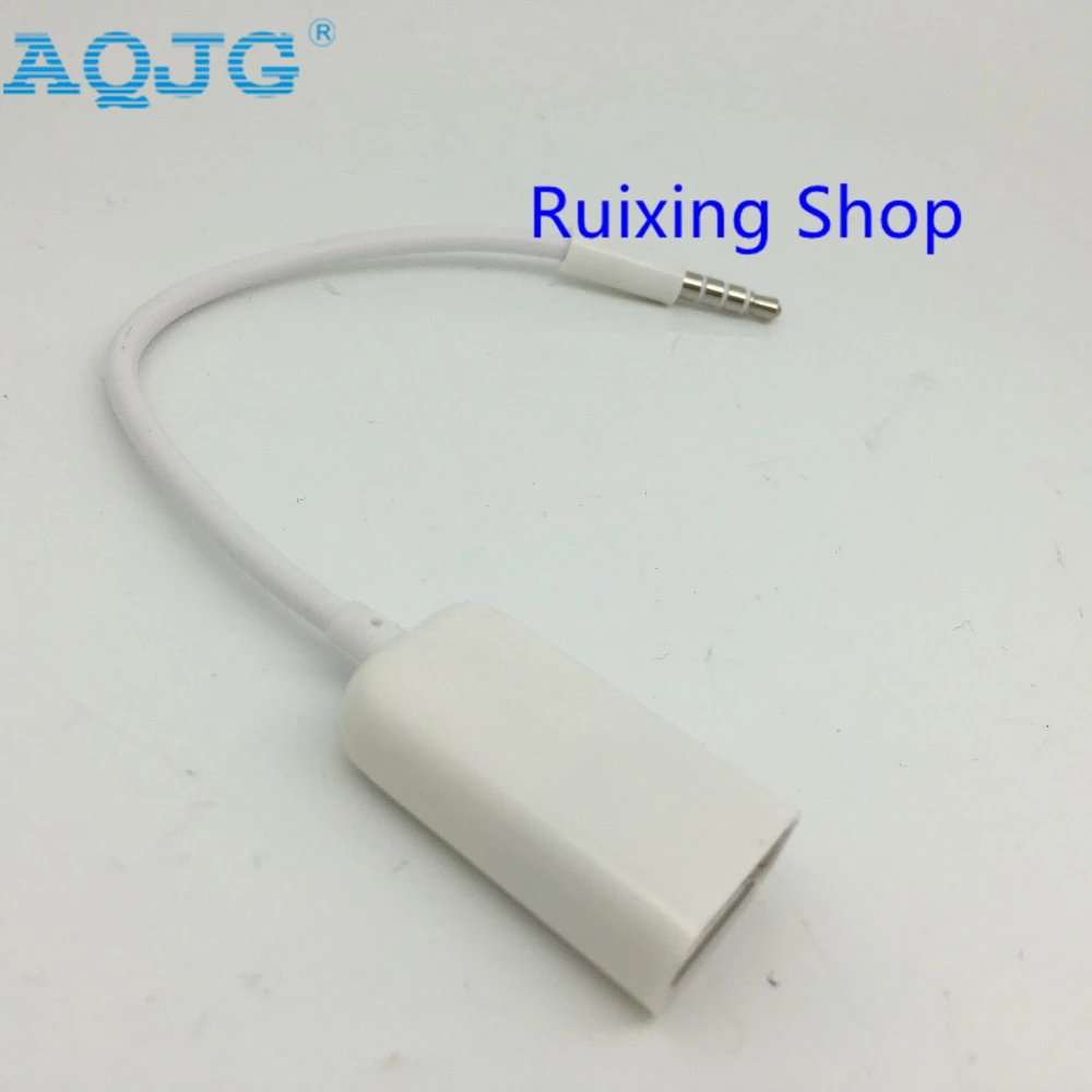 AUX к Usb 3 5 мм Мужской аудио разъем USB 2 0 Женский конвертер Кабель Автомобильный MP3