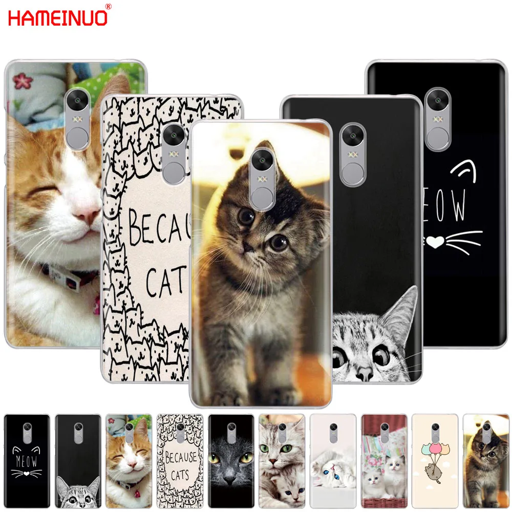 HAMEINUO чехол с милой кошкой для телефона Xiaomi redmi 5 plus 4 1 1s 2 3 3s pro note 4X 4A 5A PRIME|case for