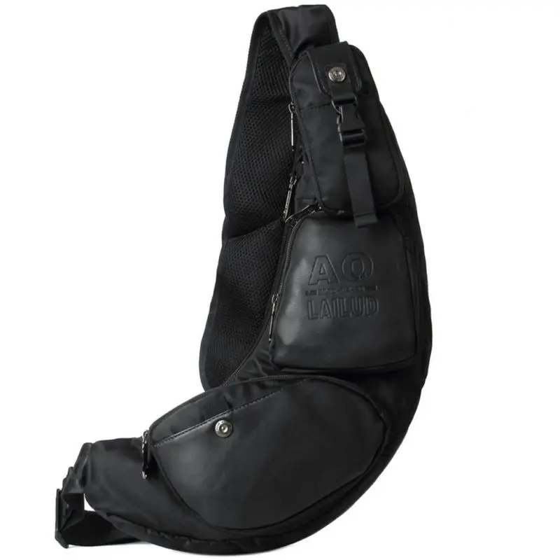 Мужская водонепроницаемая нейлоновая нагрудная Сумка-слинг повседневный