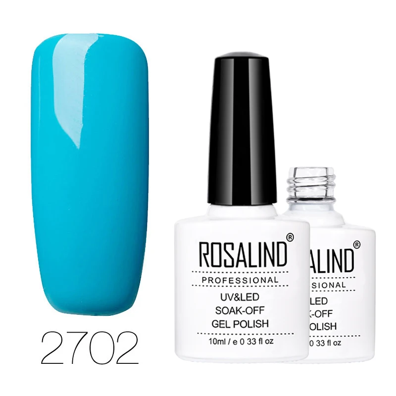 2702 ROSALIND гель 1S 10 мл цветная серия лак для ногтей Полупостоянный лак для ногтей для УФ-и светодиодной лампы впитывающий гель лак для ногтей - Цвет: 2702