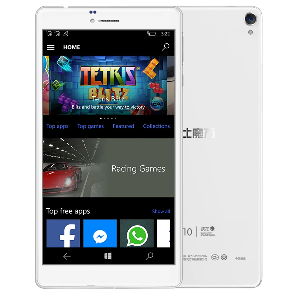 ALLDOCUBE WP10 6.98 inch 4G Phablet Win 10 Mobile MSM8909 Quad Core 1.3GHz 2GB RAM 16GB ROM Rear Camera IPS Screen WiFi OTG |