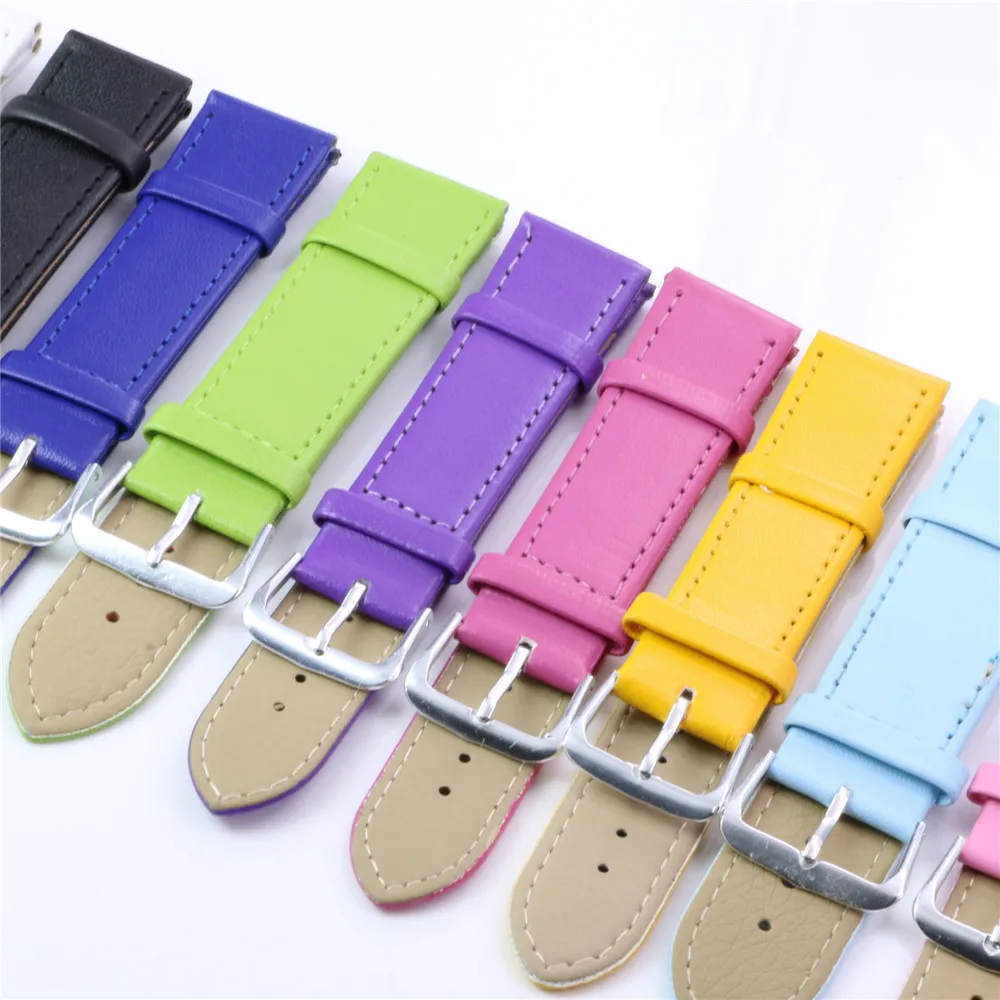 Ремешок из искусственной кожи для наручных часов мягкий простой браслет мужчин и