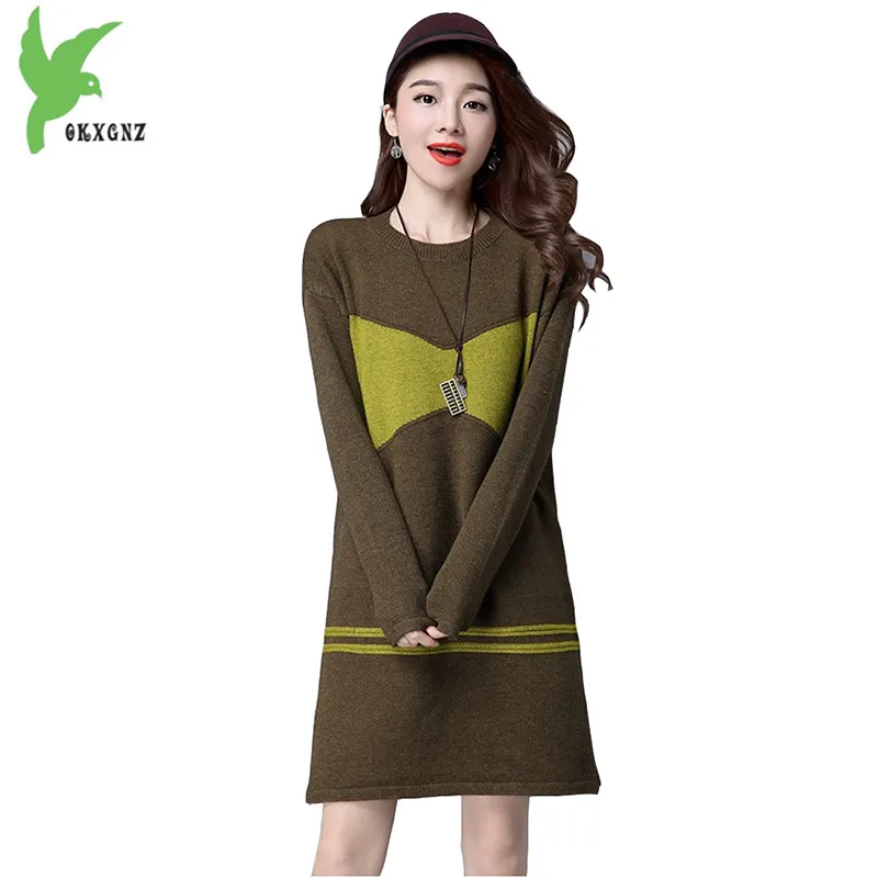 Новинка Осень-Зима Женский вязаный свитер модная Корейская версия Свободный