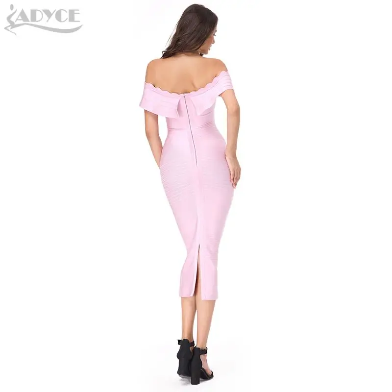 ADYCE 2019 новые летние розовые бандажные платья женские сексуальные с открытыми