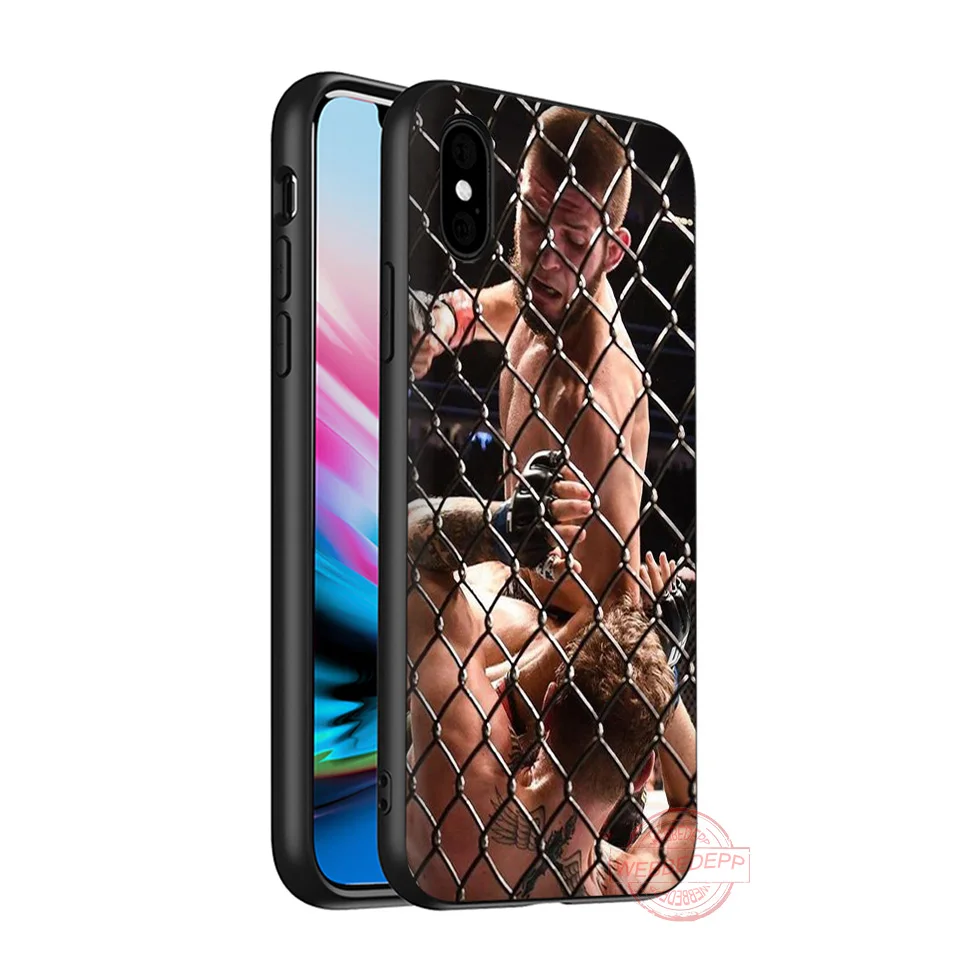 1 WEBBEDEPP Habib Nurmagomedov Мягкий силиконовый чехол для телефона iPhone 5 6 7 8 Plus X XS XR XS Max.11 11peo 11proMax - Цвет: 1