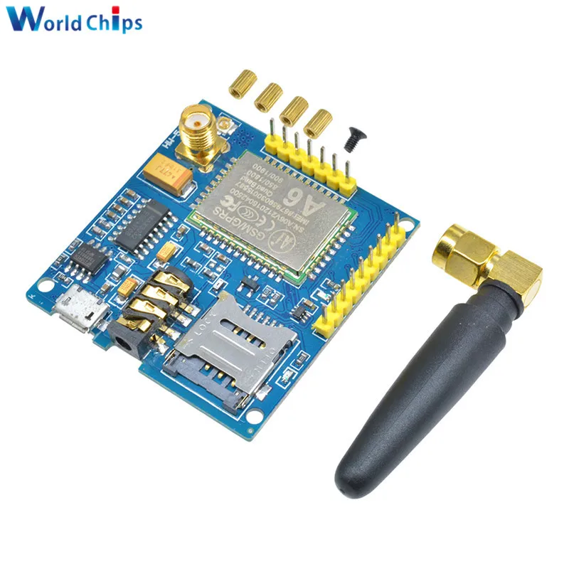 A6 GPRS Pro серийный GPRS GSM модуль ядро DIY Developemnt плата ttl RS232 с антенной GPRS беспроводной модуль передачи данных Замена SIM900