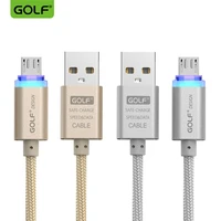 golf smart led fast charging cable for iphone x 8 7 6 6s samsung xiaomi redmi micro usb charger wire android phone data cord 1m