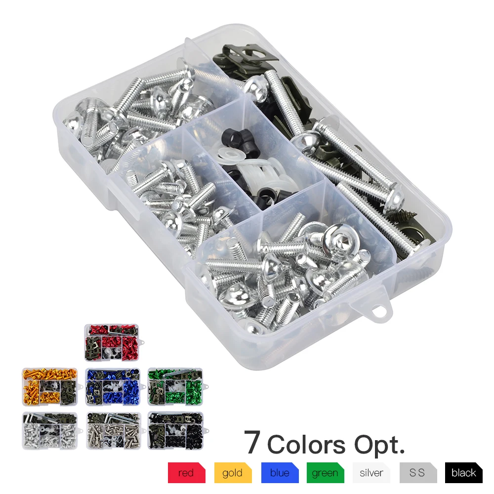 Комплект винтов для обтекателя болтов кузова CNC Yamaha Honda Suzuki Kawasaki Aprilia M4 M5 M6|Гайки и