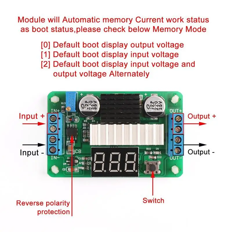 

3.5V-30V DC Boost Converter Power Transformer Voltage Regulator 5V/12V Step Up Volt Module Board Car Auto Motor Motorcycle