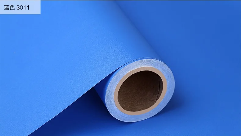 New Plain color thick PVC wallpaper self-adhesive solid color wallpapers bedroom living room decoration wall stickers waterproof