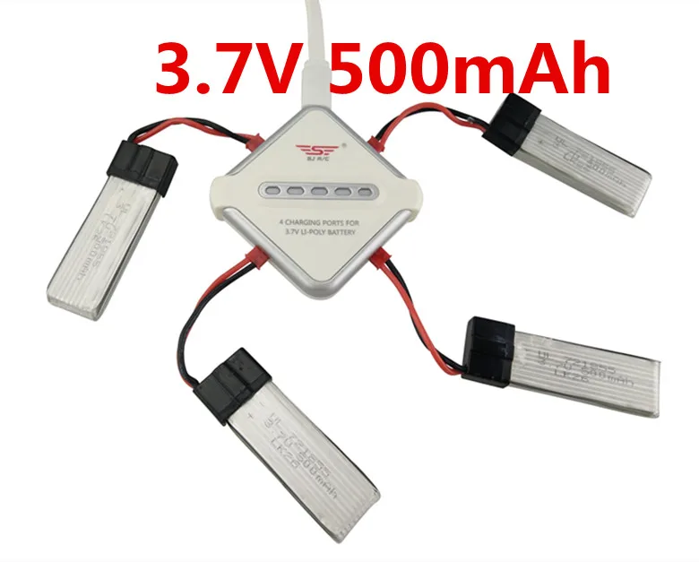 

4 pcs 3.7V 500mAh Battery For WLtoys V929 V949 V959 V212 V222 RC Quadcopter