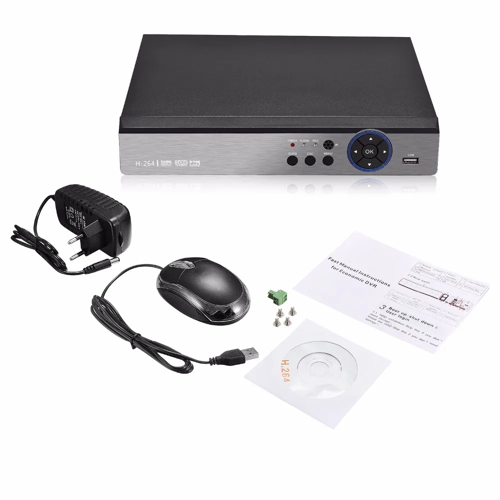 5 в 1 4CH 4MP AHD DVR Гибридный NVR Поддержка IP CVI TVI CVBS камера безопасности рекордер Onvif Coxial