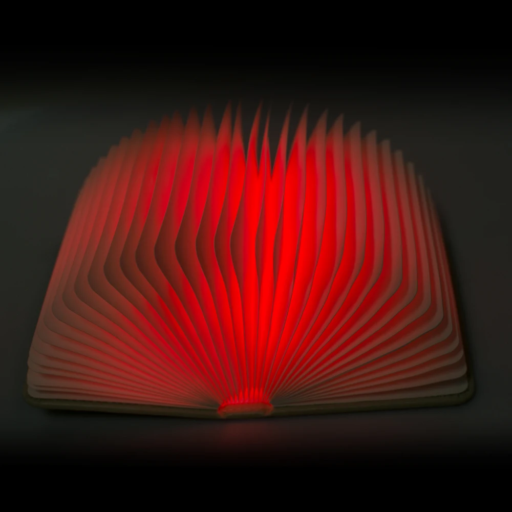 Креативный мини флип книги перезаряжаемый светодиодный складной книжный ночной