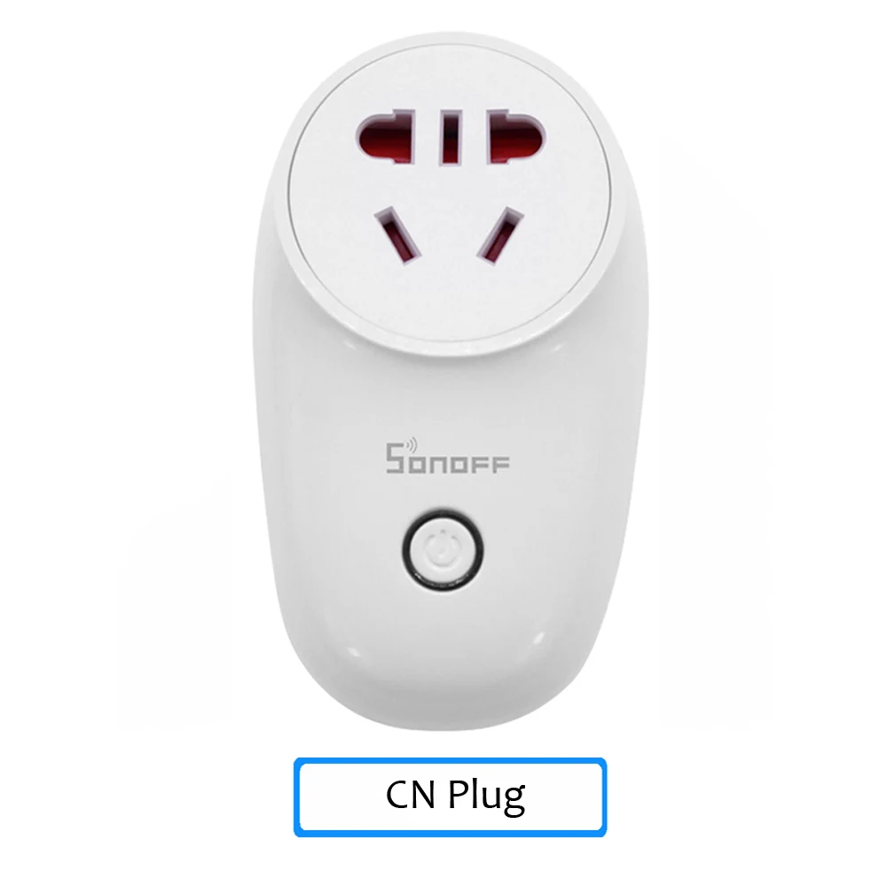 CN Sonoff S26 WiFi умная розетка, Беспроводная розетка, розетка для умного дома, переключатель для Amazon Alexa Google Assistant IFTTT US/UK/CN/AU/EU - Комплект: CN