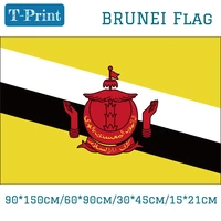 1521cm 90150cm 6090cm brunei national flag car flag for world cup home decoration