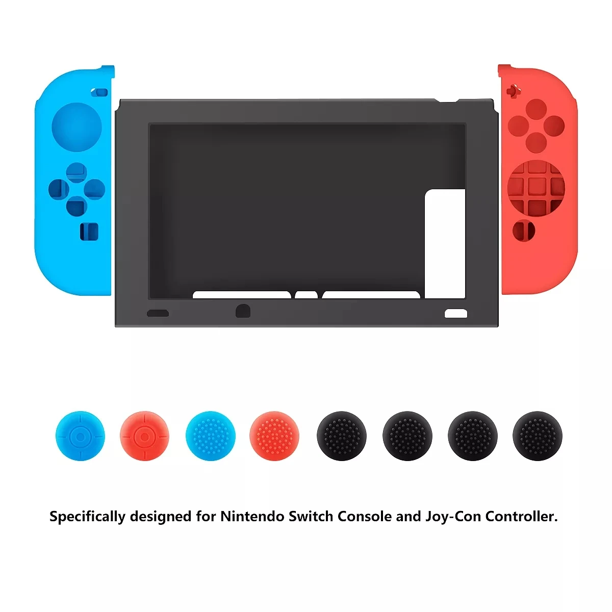 Yoteen для nintendo Switch силиконовый чехол Мягкий защитный с Joy-Con кожа большого пальца