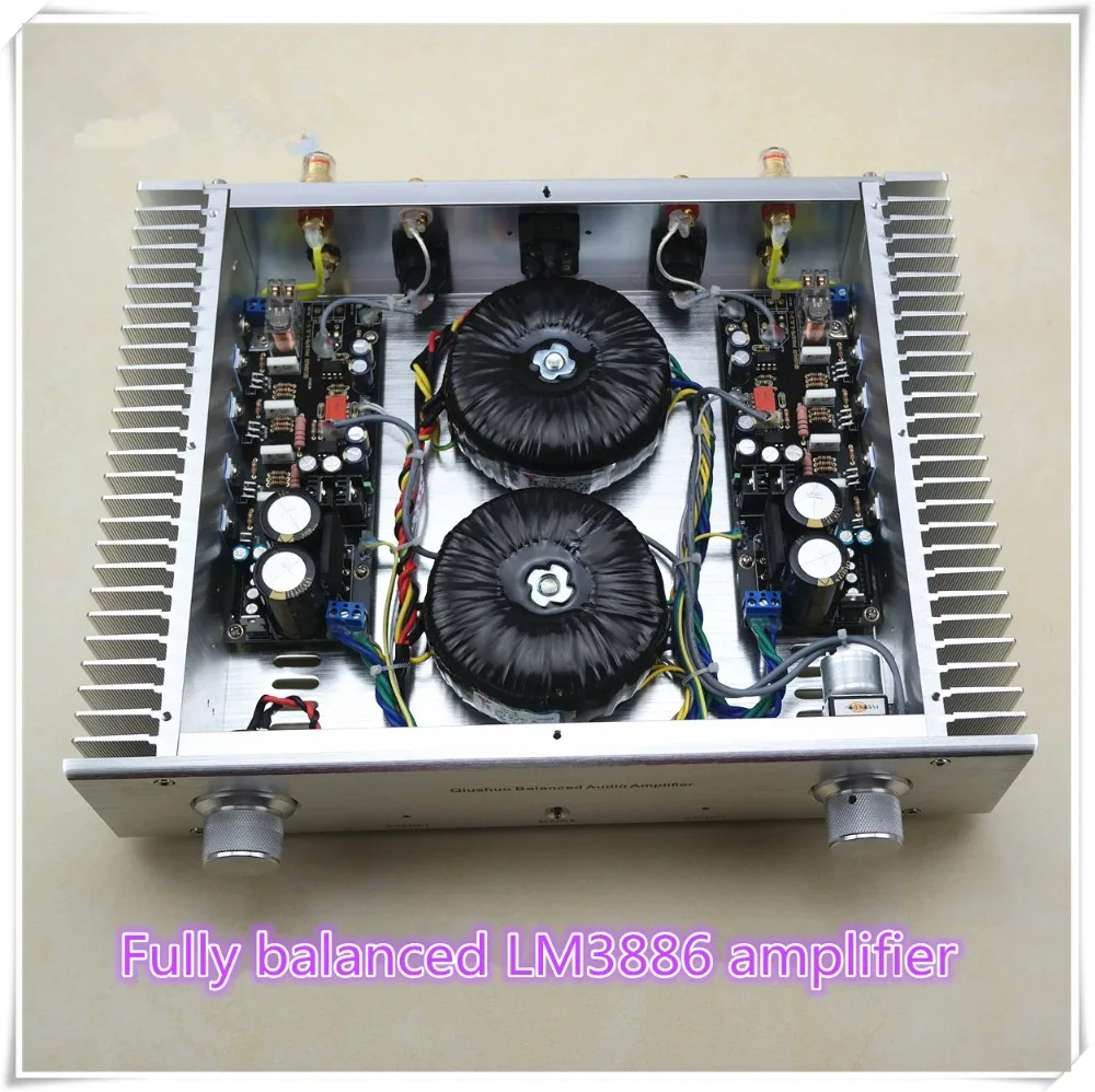Готовые LM3886FT полностью балансный усилитель стерео HiFi 120 Вт+ 120 Вт аудио Мощность Amp