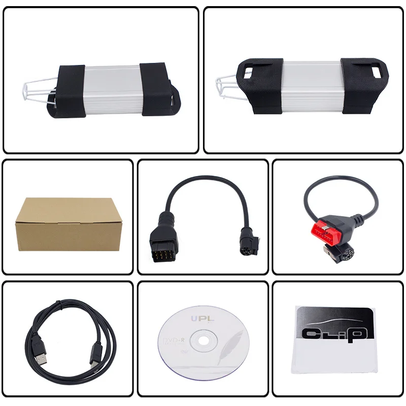 

For Renault Can Clip Full Chip Diagnostic Tool CAN-CLIP Software V205 Auto Scanner CYPRESS AN2131QC Full Chip Golden PCB