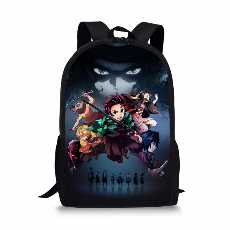 Рюкзак Kimetsu no Yaiba для девочек и мальчиков подростков школьный рюкзак дорожная