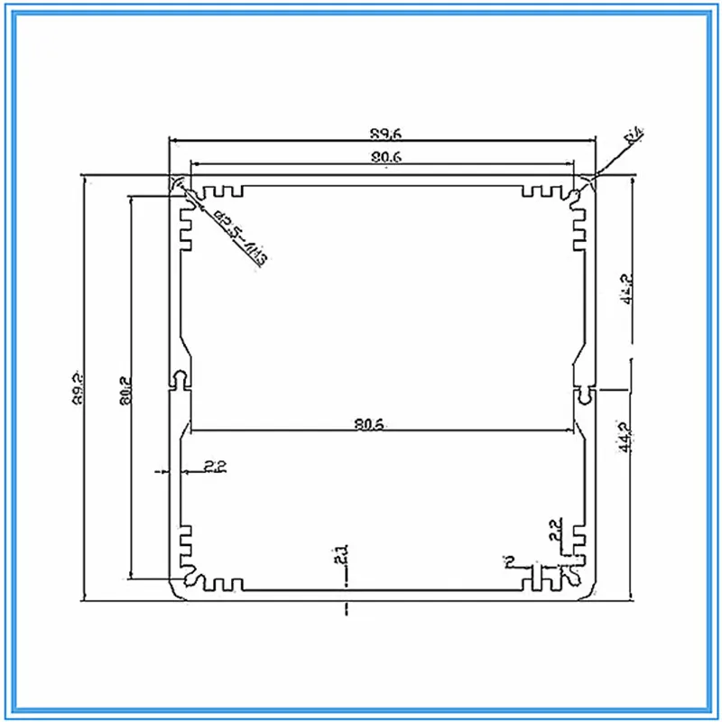 Анодированный Алюминиевый Электрический экструзионный корпус szomk 4 шт. 90*90*130 мм