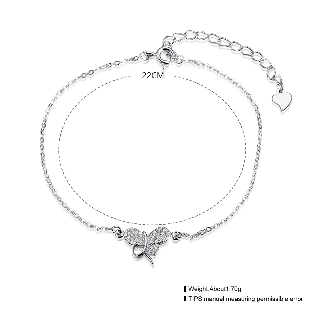 Модный браслет из стерлингового серебра 925 пробы браслеты для женщин милые