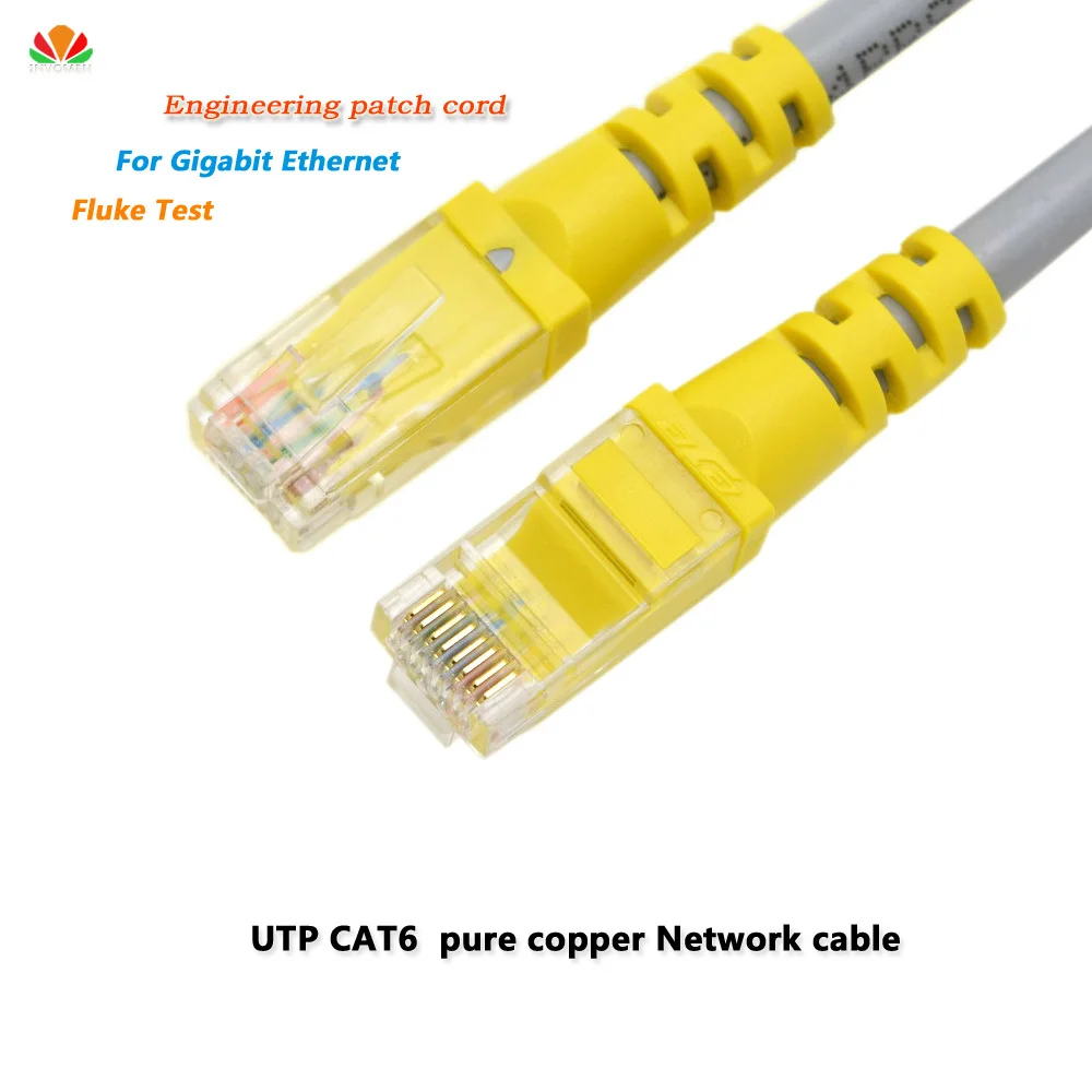 UTP CAT6 кабель 8 м RJ45 сеть витая пара из чистой меди коммутационная панель