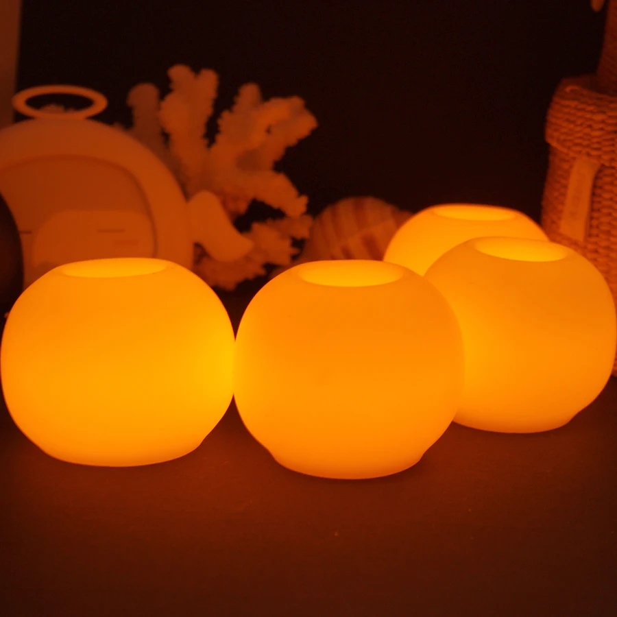 Высокое качество 1 шт. креативный круглый шар беспламенные светодиодные свечи