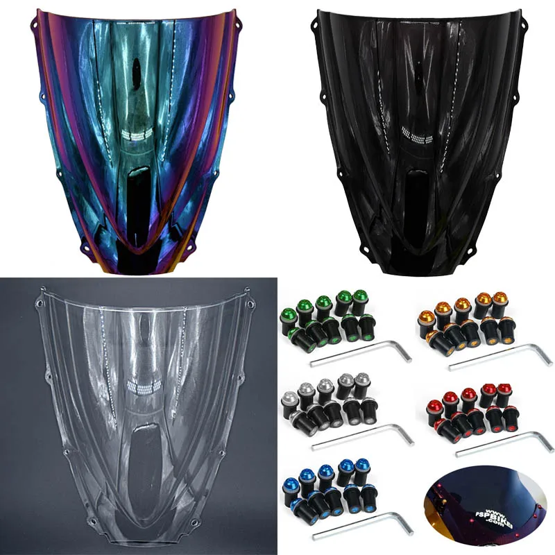 

Винты для мотоцикла Triumph Daytona 675 2006 2007 2008 с двойным пузырьком, винты для ветрового стекла