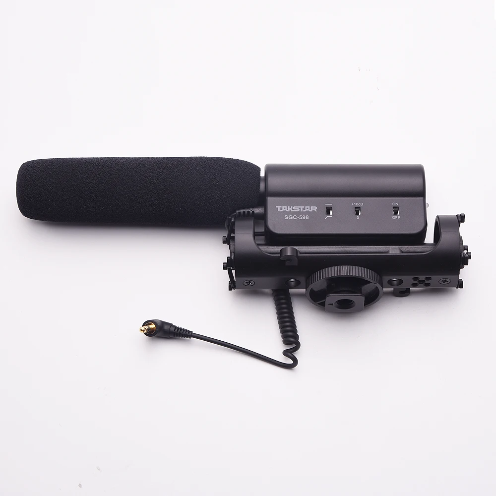 Takstar SGC-598 фото конденсатор CCTV 3 5 Mic Live Vlogging Видео Студия микрофон Запись дробовик