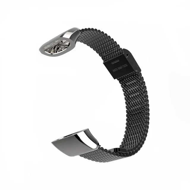 silver black Mijobs металлический ремешок для huawei Sport Band 2 pro B29 B19 Смарт-часы браслет сменный ремешок для huawei Band 2 Pro браслет - Цвет: silver black