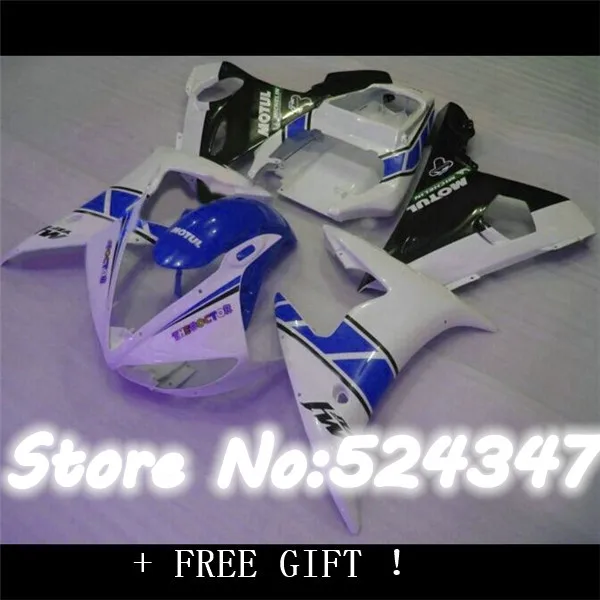 

B TOP quality body repair parts for r6 03 04 05 Motorcycle fairings sets YZF R6 2003 2004 2005 white blue fairing kit