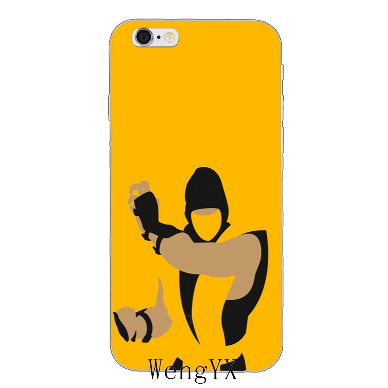 Мягкий чехол с мультяшным скорпионом mortal kombat для Huawei Honor 4c 5c 5x 6x V10 Y5 Y6 Y7 II Mate 7 8 9 10 P8