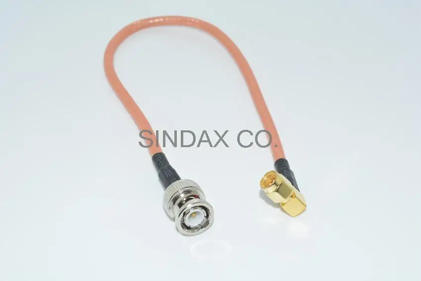 Sindax BNC штекер SMA прямоугольный обжим RG316 кабель Перемычка отрезок 20 см Прямая