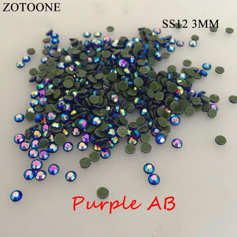 ZOTOONE 3 1440 шт SS16AB Свободные Стразы для дизайна ногтей железная одежда для телефона с плоской задней стороной аппликатор камни блестящее платье Сделай Сам D1