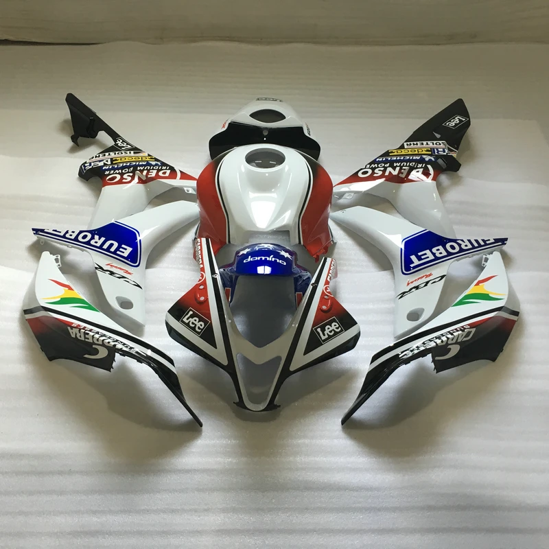 Полный комплект обтекателей для Honda CBR600RR 07 08 набор CBR600 RR 2007 2008 красный белый синий