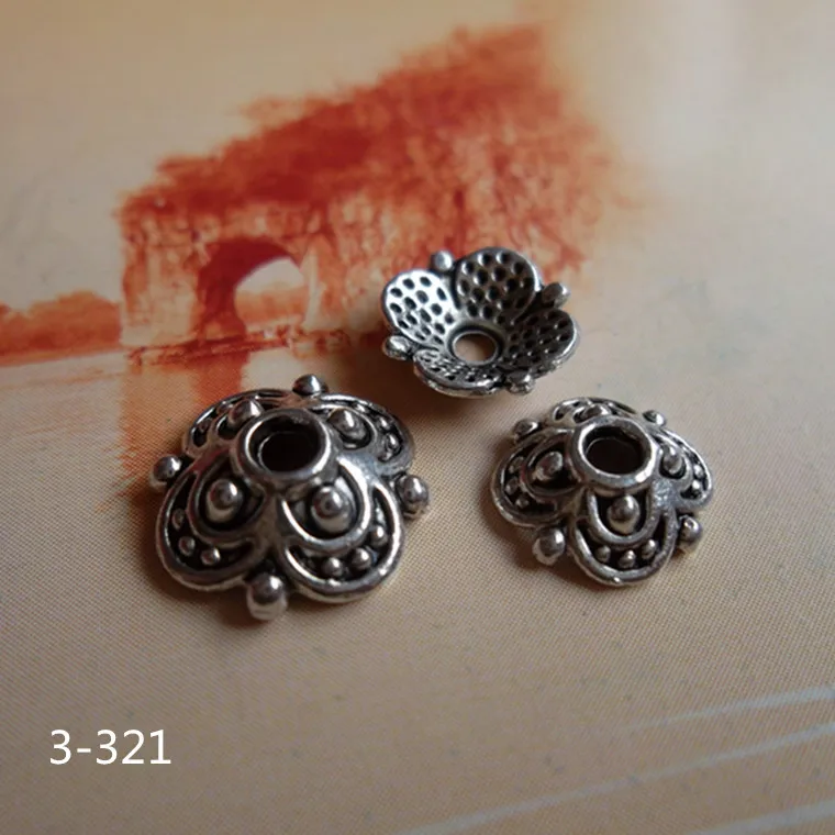 Винтажные декоративные колпачки из цинкового сплава ручной работы 100 шт./лот 8 мм