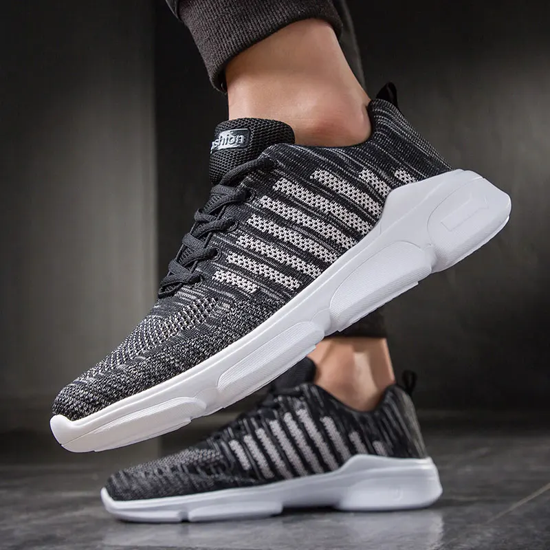 2019 Мужская обувь дышащая Летняя Сетка прогулочная легкая удобные мужские