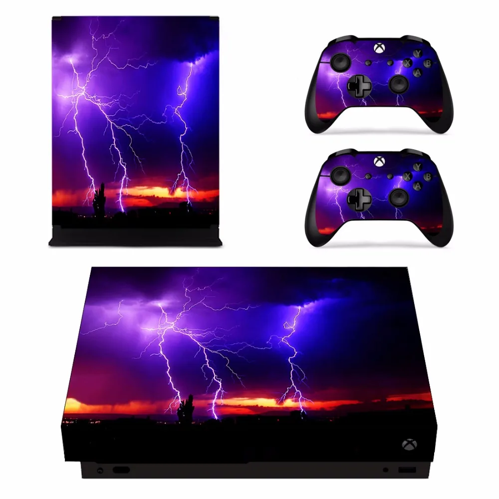 Индивидуальный дизайн, съемная наклейка на кожу для microsoft Xbox One X консоли и 2 контроллера для Xbox One X, Виниловая наклейка на кожу